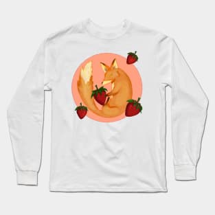 Strawberry Fox Long Sleeve T-Shirt